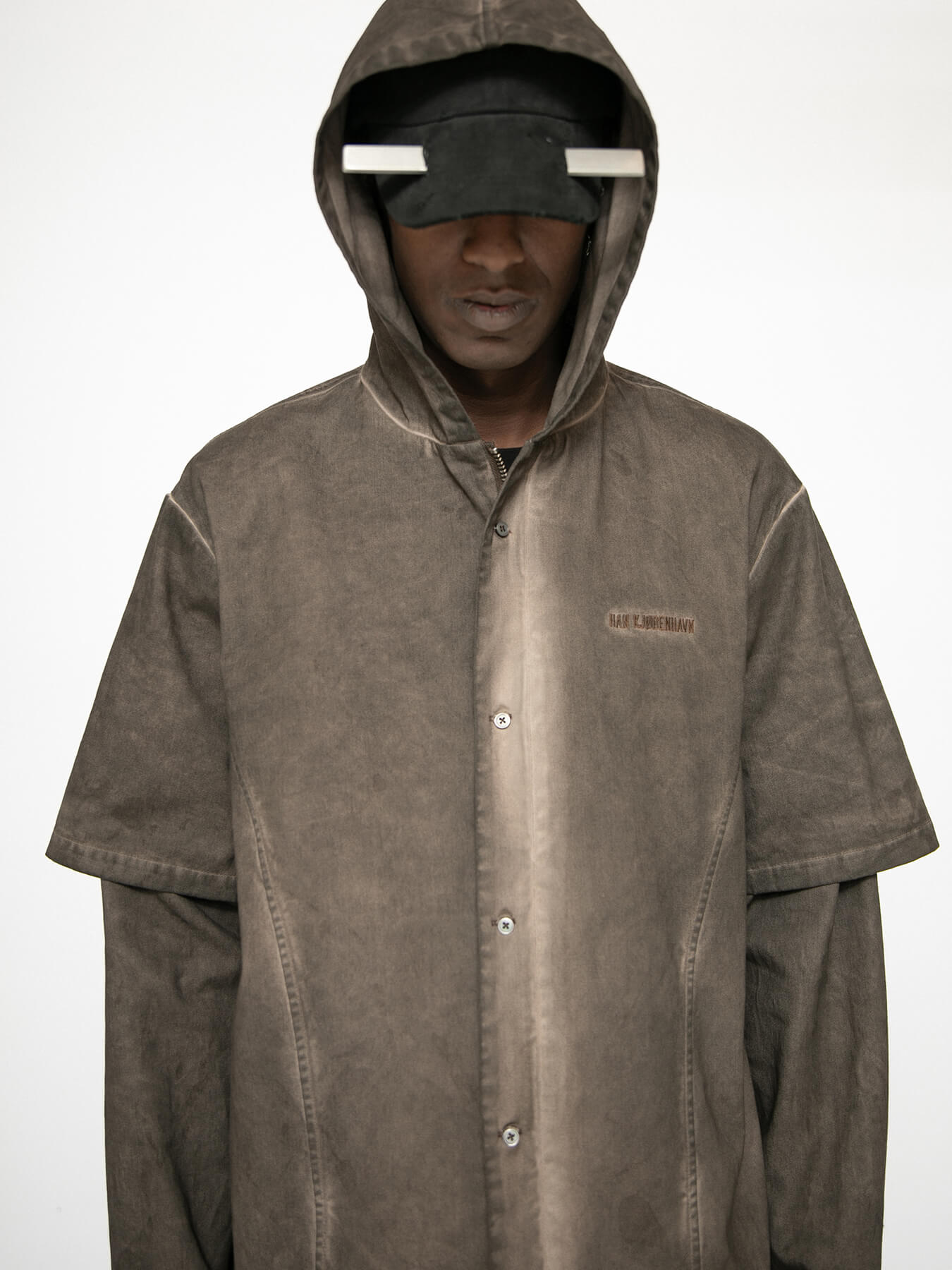 Худи WASHED HOODED LAYERED