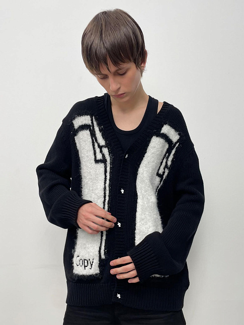 Кардиган COPY+PASTE (размер M, цвет Черный)