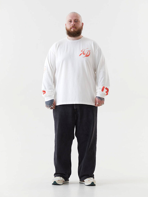 Лонгслив x NUW (размер L, цвет Белый)