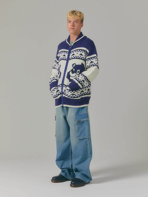 Джинсы LOOSE FIT DENIM CARGO (размер L, цвет Голубой)