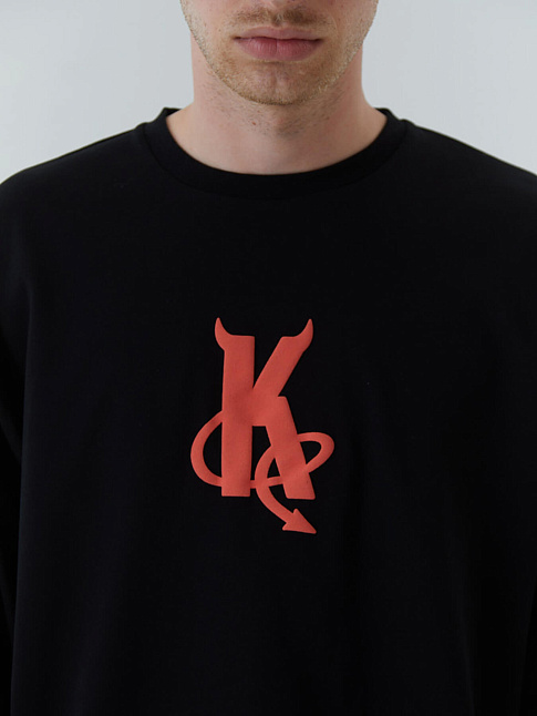 Лонгслив x NUW (размер S, цвет Черный)