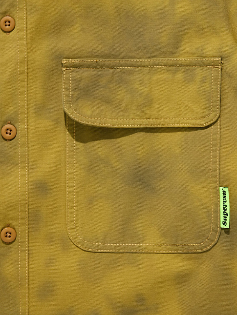 Рубашка DYED LONG SLEEVE WORKER (размер XL, цвет Коричневый)