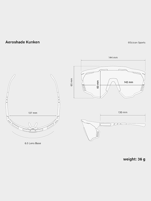 Очки AEROSHADE KUNKEN (размер one size, цвет Черный)
