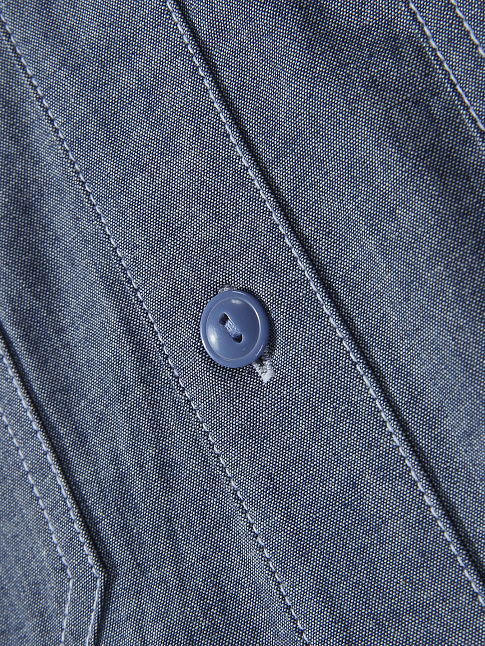 Рубашка Stand Collar Long (размер M, цвет Denim)