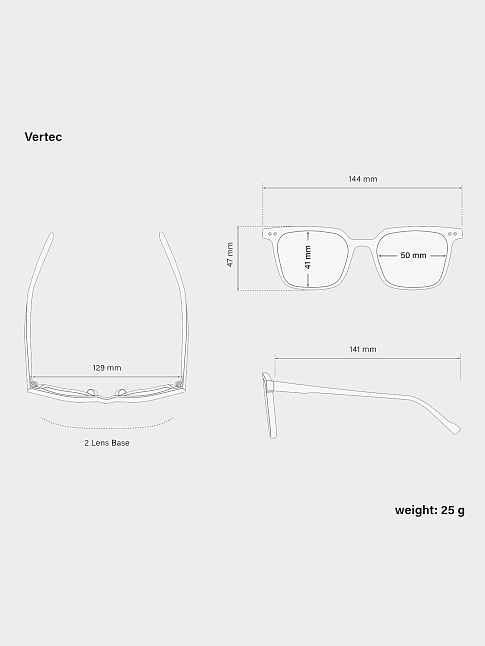 Очки VERTEC (размер one size, цвет Черный)