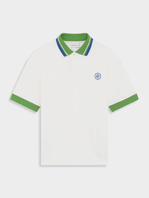 Поло PIQUE TRESSE (размер M, цвет Белый)