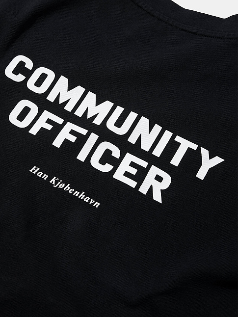 Футболка OFFICER PRINTED OVERSIZED (размер XXL, цвет Черный)