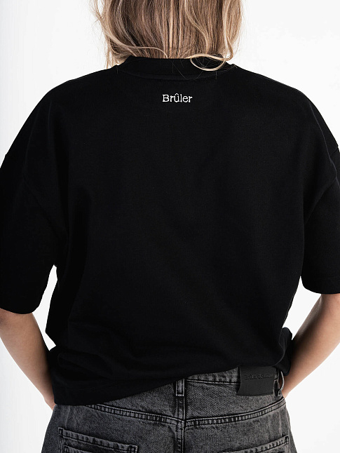 Футболка FLOWERS (размер L, цвет Черный)