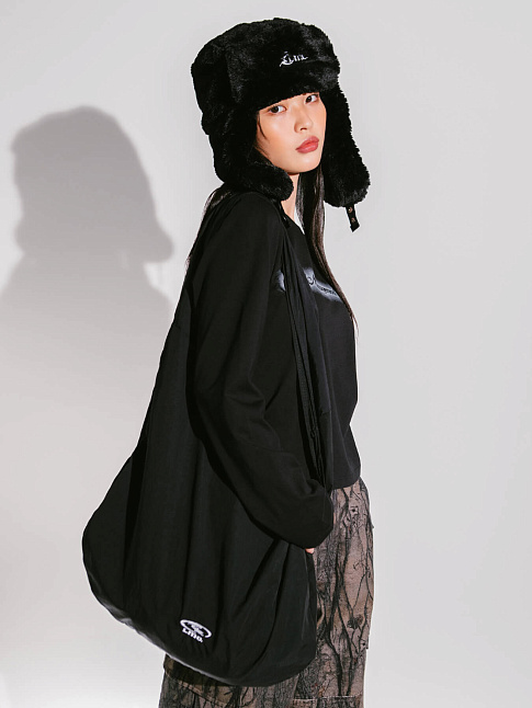 Сумка OVAL GLOBE CURVED CROSS (размер one size, цвет Черный)