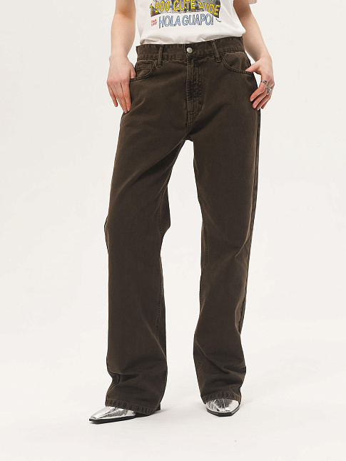 Джинсы UNDER THE MOON (размер 24, цвет Коричневый)