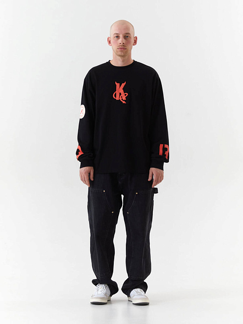 Лонгслив x NUW (размер S, цвет Черный)