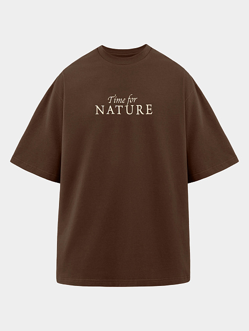 Футболка BIRDS (размер M, цвет Коричневый)