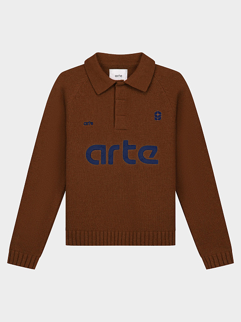 Свитер FOOTBALL (размер XL, цвет Коричневый)