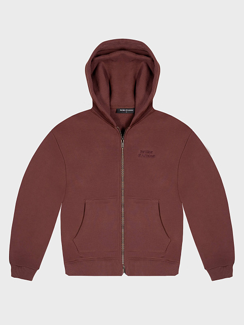 Худи ZIP BASIC (размер XL, цвет Коричневый)