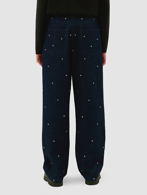 Брюки LOOSE HEART (размер 42, цвет Синий)