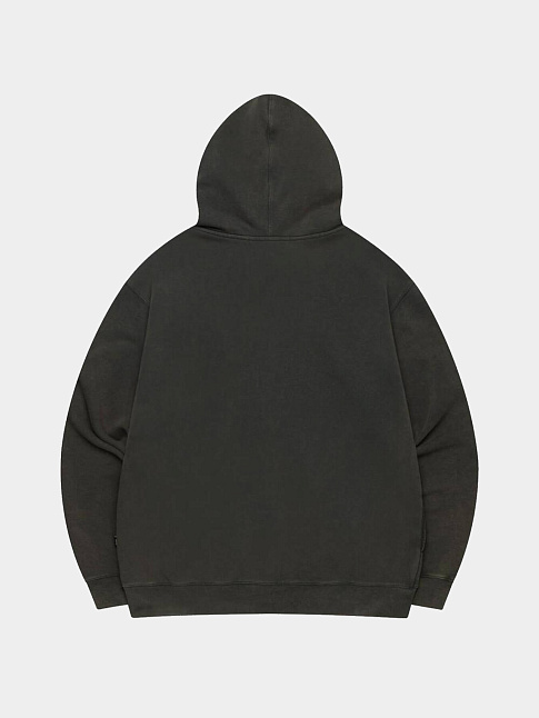 Худи WASHED OG APPLIQUE ZIP-UP (размер L, цвет Серый)