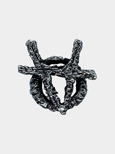 Кольцо V (размер 19 1/2, цвет Серебряный)