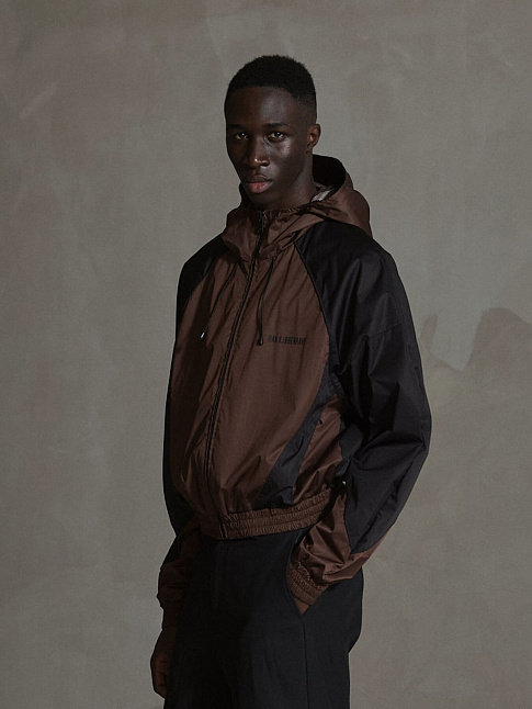 Куртка PANELLED TRACK (размер XXL, цвет Темно-коричневый)