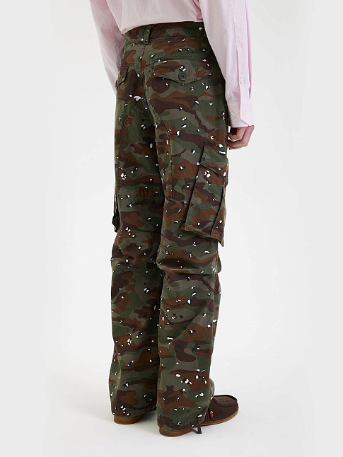 Брюки MILITARY CAMO CARGO (размер M, цвет Зеленый)