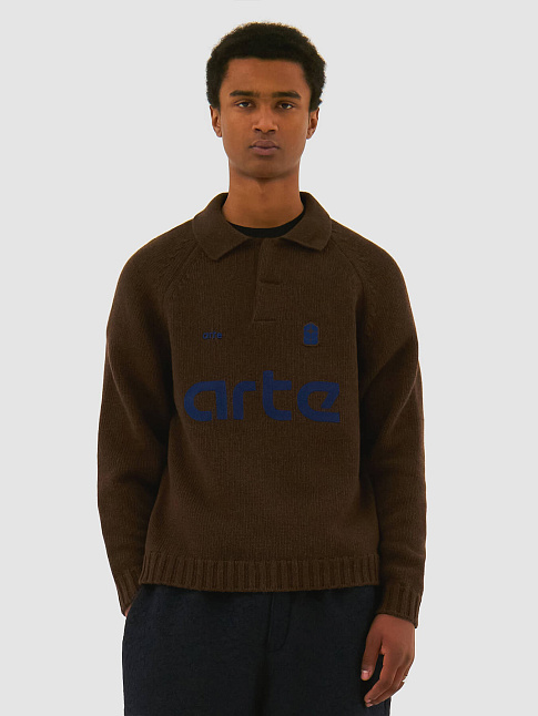 Свитер FOOTBALL (размер XL, цвет Коричневый)