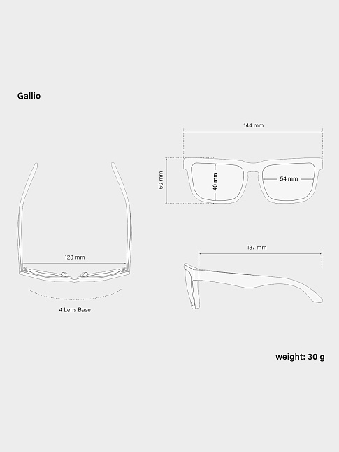 Очки GALLIO (размер one size, цвет Черный)