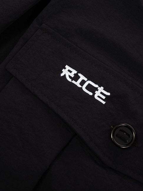 Брюки KINOMO OVERSIZE CULOTTES CARGO TASLAN (размер M, цвет Черный)