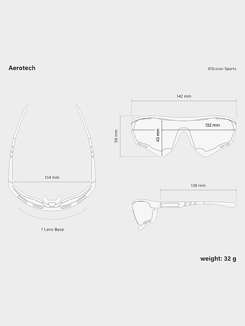 Очки AEROTECH (размер one size, цвет Черный)