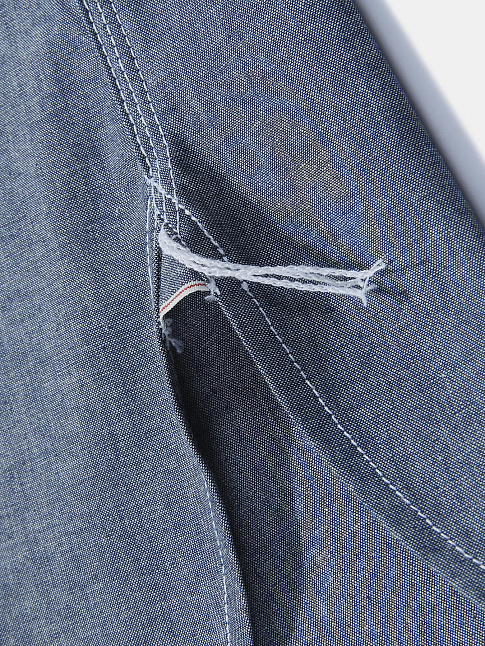 Рубашка Stand Collar Long (размер M, цвет Denim)