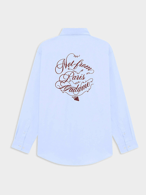 Рубашка SLOGAN VIGNES (размер M, цвет Голубой)
