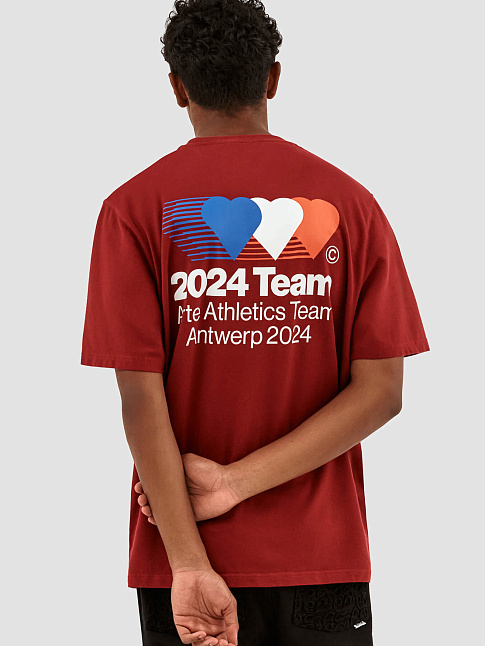 Футболка TEO BACK TEAM (размер 3XL, цвет BORDEAUX)