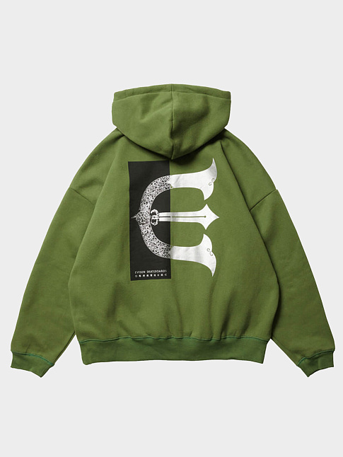 Худи RECTANGLE LOGO (размер XL, цвет Зеленый)