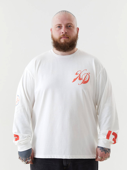 Лонгслив x NUW (размер L, цвет Белый)