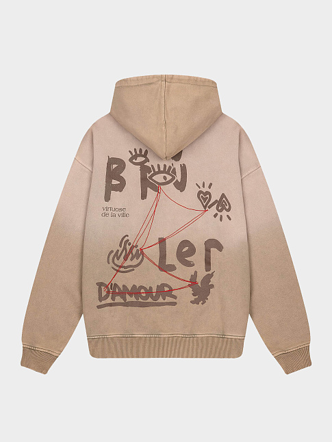 Худи INVESTIGATION (размер L, цвет Коричневый)