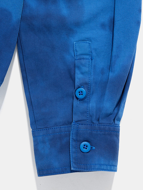 Рубашка DYED LONG SLEEVE WORKER (размер XXL, цвет Синий)