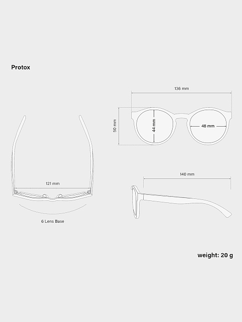 Очки PROTOX (размер one size, цвет Черный)