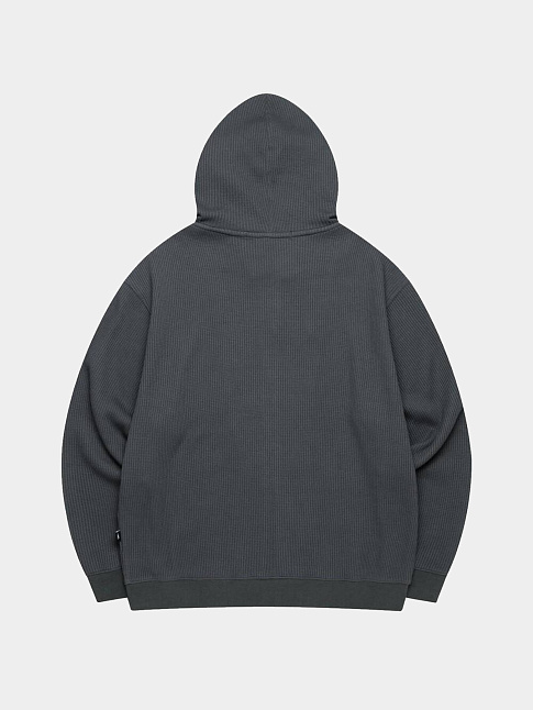 Худи OVAL GLOBE WAFFLE ZIP-UP (размер L, цвет Серый)
