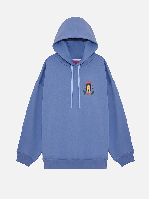 Худи Путешествие (размер S, цвет Голубой)