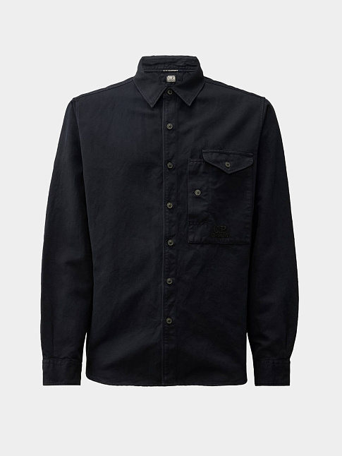 COTTON LINEN SHIRT WITH LOGO POCKET (размер 3XL, цвет 999)