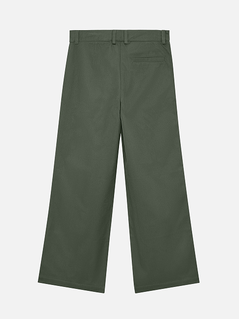 Брюки Прямые (размер L, цвет Зеленый)