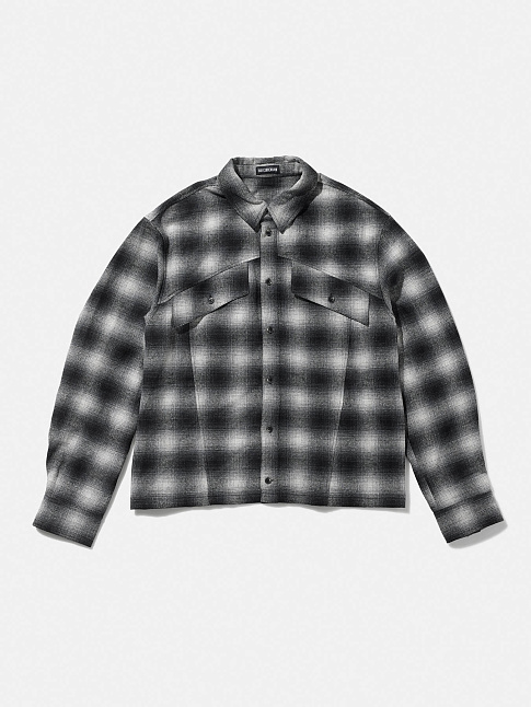 Рубашка RELAXED CHECKED (размер XXL, цвет Черный)