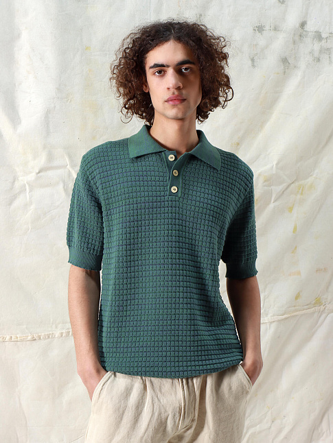 Поло RENARD TWISTED YARN (размер XXL, цвет Зеленый)