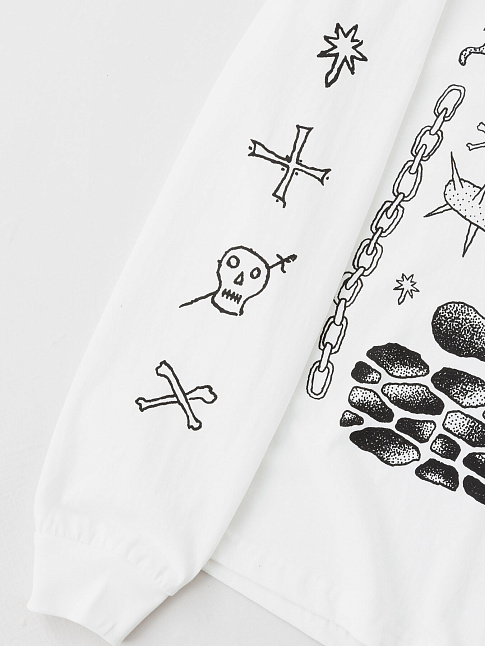 Лонгслив FIGHTIN' (размер L, цвет Белый)