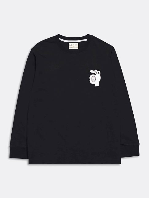 Лонгслив CUFFED (размер L, цвет Черный)