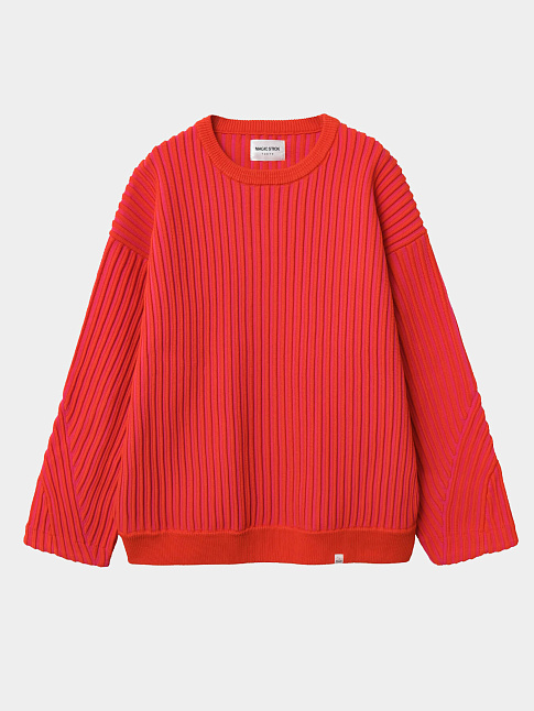 Свитер 2TONE STRIPES RIB (размер M, цвет Оранжевый)