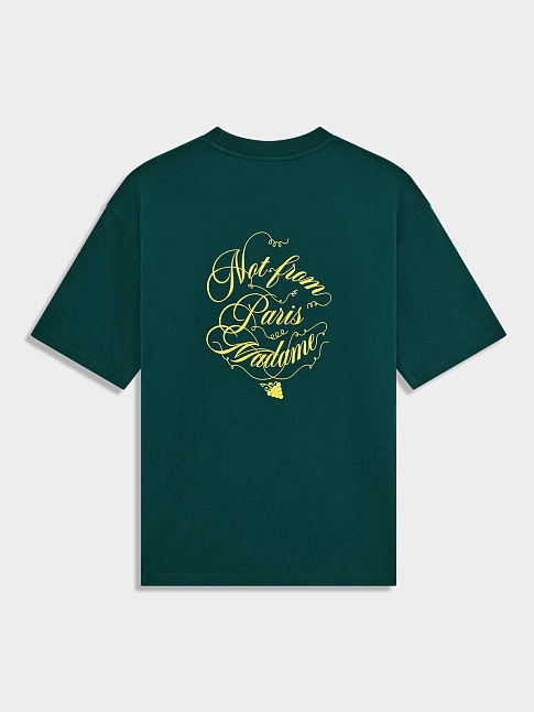 Футболка SLOGAN VIGNES (размер L, цвет Темно-зеленый)