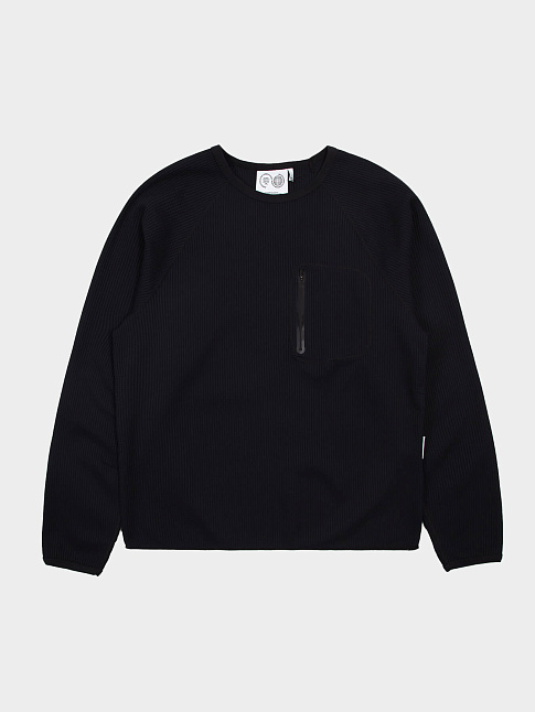 Лонгслив WAFFLE (размер XL, цвет Черный)