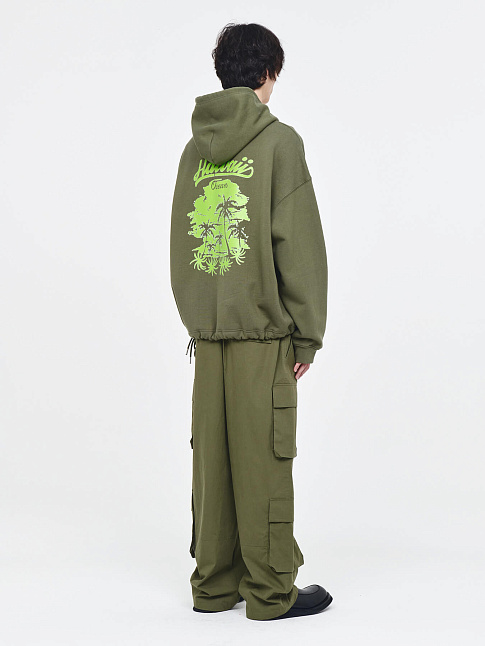 Брюки RELAXED UTILITY QUATRO (размер L, цвет Зеленый)