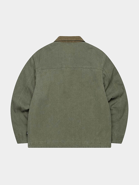 Куртка WASHED CANVAS WORK (размер L, цвет Зеленый)