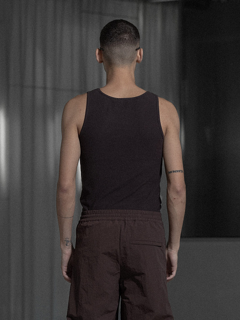 Топ SLIM (размер XL, цвет Темно-коричневый)