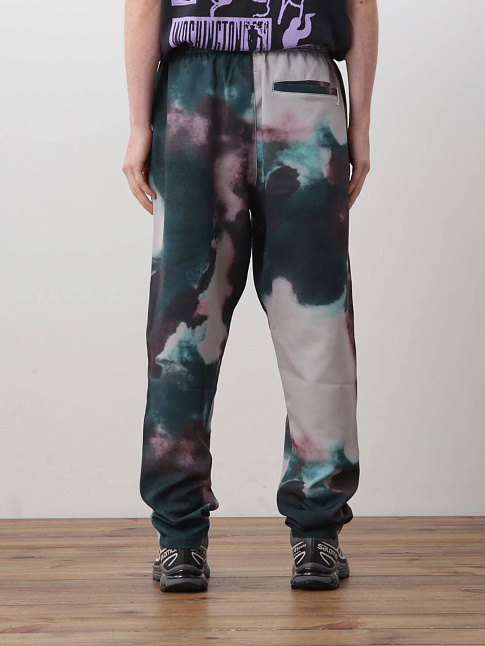 Брюки TIE DYE SPORTY (размер L, цвет Темно-зеленый)